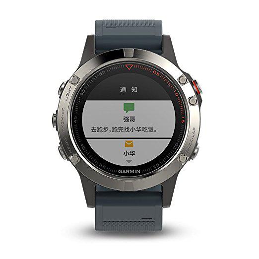 GARMIN 佳明 fenix 5 国行中文蓝宝石版 户外GPS心率表