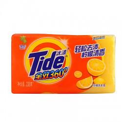 （可用券）汰渍(Tide)全效360°三重功效柠檬清新洗衣皂238G/袋 *2件