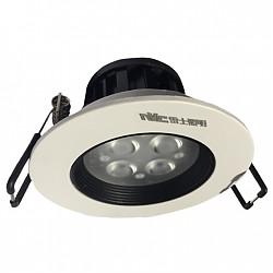 雷士照明（NVC）射灯 led射灯天花灯可调角度 4W（开孔75mm）白色灯面3000K黄光
