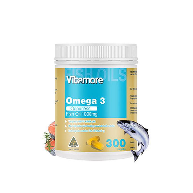 Vitamore Omega 3 1000mg 深海鱼油胶囊 300粒