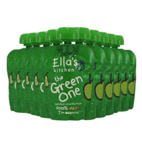 Ella's Kitchen 艾拉厨房 有机绿色婴儿果泥90g*10包