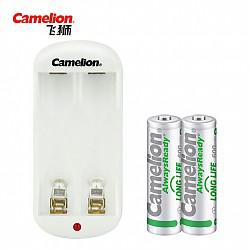 飞狮（Camelion）BC-0805B 迷你USB充电器套（配7号600毫安充电电池2节）