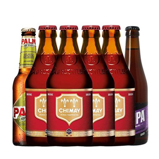CHIMAY 智美 精酿啤酒组合（4瓶红帽+西海岸IPA+布马啤酒花啤酒) 330ml* 6瓶装