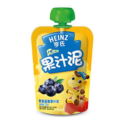 Heinz亨氏 乐维滋果汁泥苹果蓝莓果汁泥120g