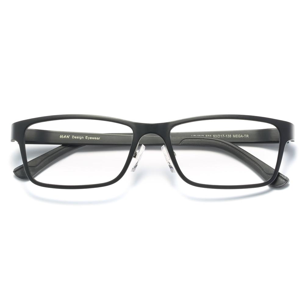 HAN HD4812 钨碳塑钢光学眼镜架+1.56防蓝光镜片