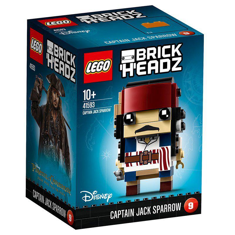 LEGO 乐高 Brickheadz 方头仔系列 Captain Jack Sparrow 杰克·史派罗船长*4件