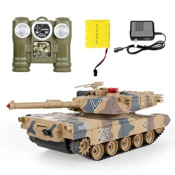 爱亲亲 遥控坦克模型对战坦克充电动遥控车 男孩(美国M1A2坦克)