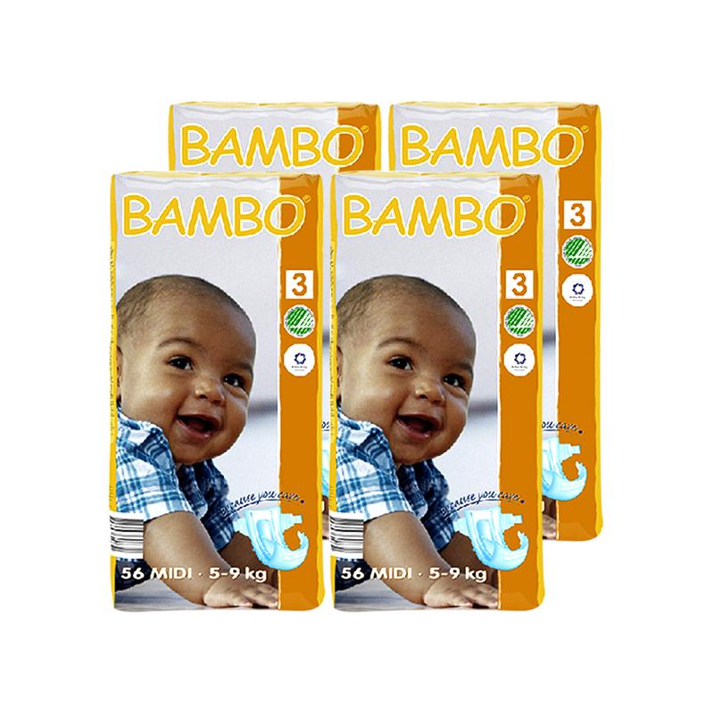 BAMBO 班博 经典系列3号 S码 56片/包 4包