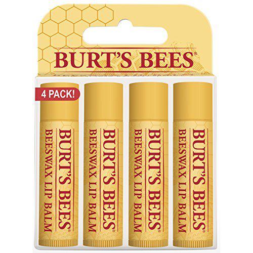 Burt's Bees 小蜜蜂 Lip Balm Beeswax 蜂蜡润唇膏 4支装