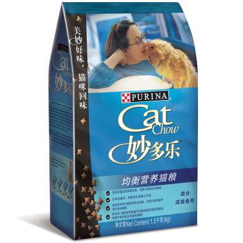 银牌会员：CatChow 妙多乐 宠物成猫 均衡营养猫粮 1.5kg*3件