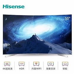 Hisense海信 LED55EC780UC 55英寸 超薄曲面4K智能电视