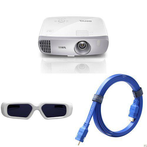 BenQ 明基 W1110 投影仪 + 主动快门式3D眼镜 +HDMI 高清线