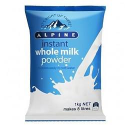 ALPINE 阿尔派 成人全脂速溶奶粉 1kg*4袋
