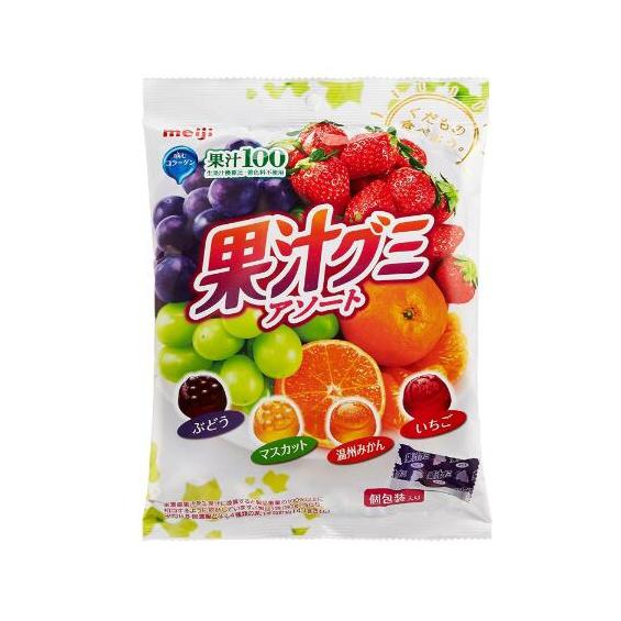 meiji 明治 果汁グミ 果汁软糖混合口味 90g×6袋