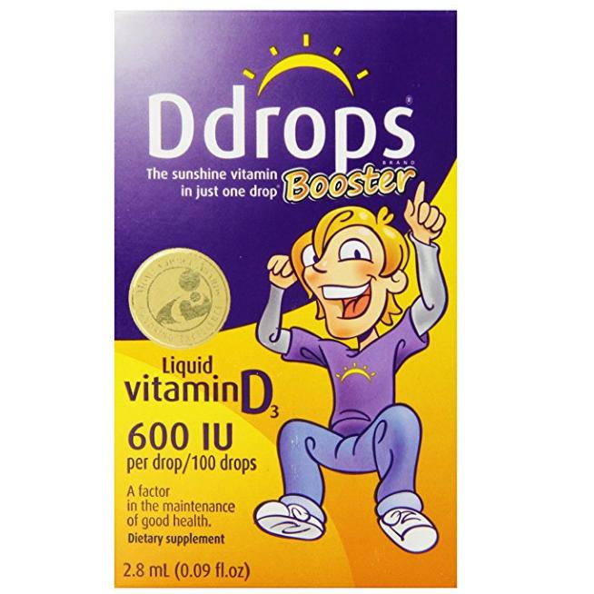 Ddrops Booster 600 IU Vitamin D3滴剂 100滴