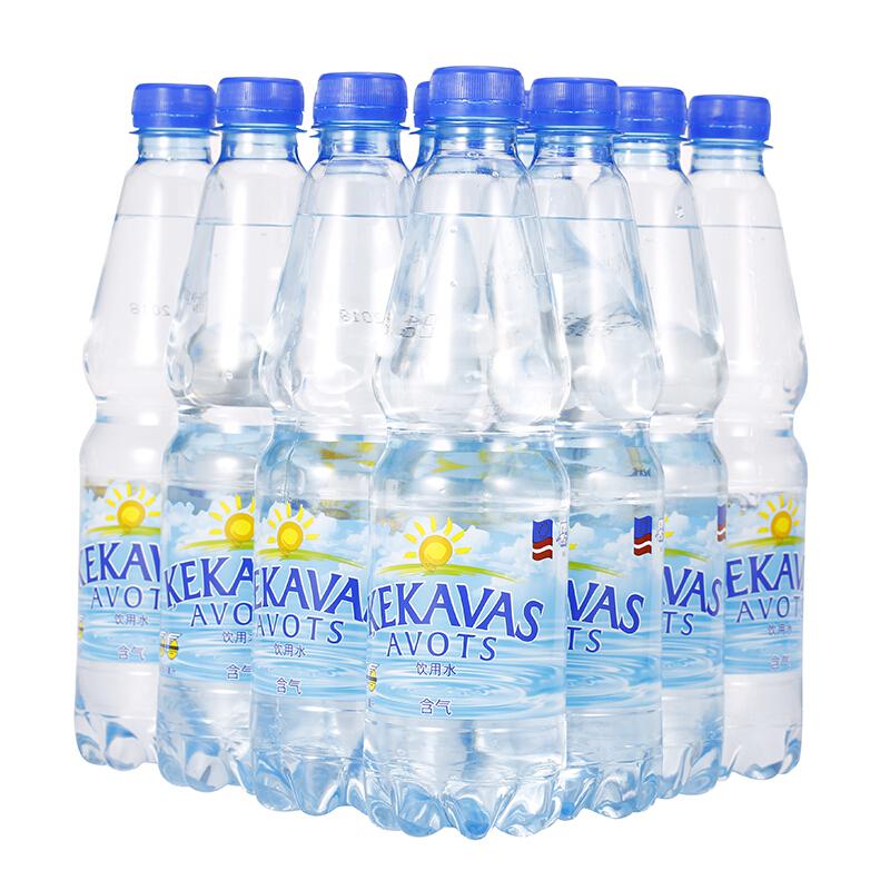 克卡瓦斯 含气饮用水 500ml*12瓶 塑包装