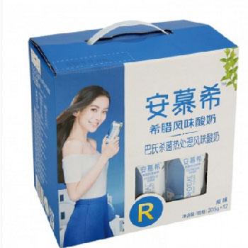 上海：伊利 安慕希 希腊风味酸奶 蓝莓味 205g*8瓶