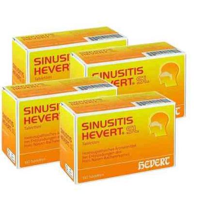 Hevert Sinusitis 植物精华耳鼻喉消炎缓解片 100片*4盒
