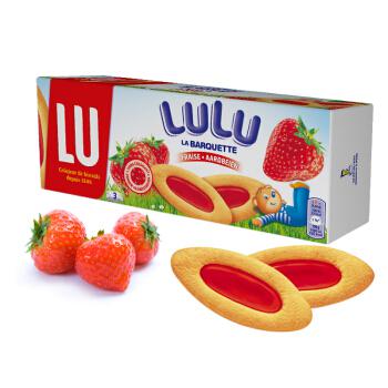 LU 草莓/黄杏果酱饼干 120g *3件