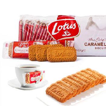 比利时进口 Lotus和情缤咖时焦糖饼干休闲 312.5g/袋