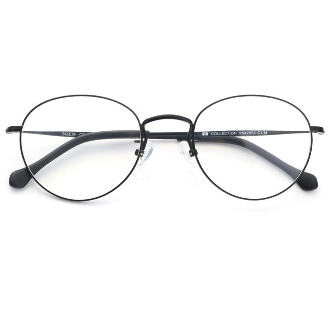 HAN 不锈钢 光学眼镜架 HN42055 +1.56非球面树脂镜片