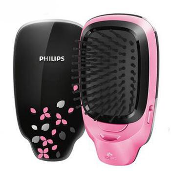 飞利浦(Philips) 负离子防静电按摩梳子美发梳HP4589 美发工具 去毛燥造型梳