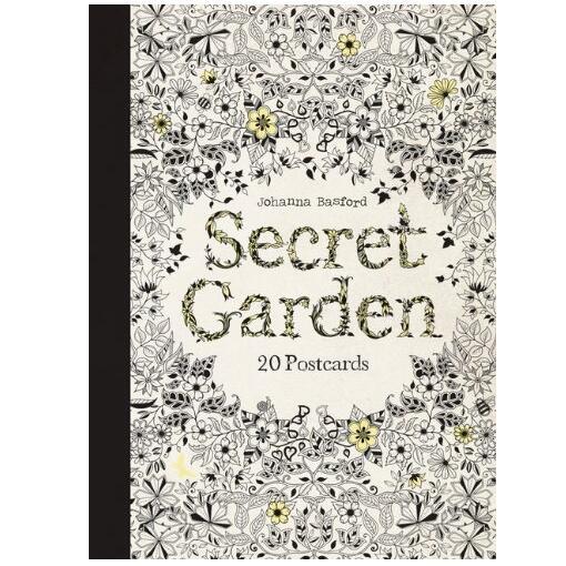 《Secret Garden: 20 Postcards》秘密花园：20张明信片 英文原版涂色书