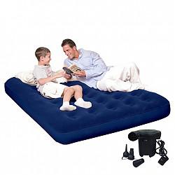 Bestway 家用气垫床充气床垫双人191x137cm充气垫 折叠床 午休床（含家用电泵1个）67002