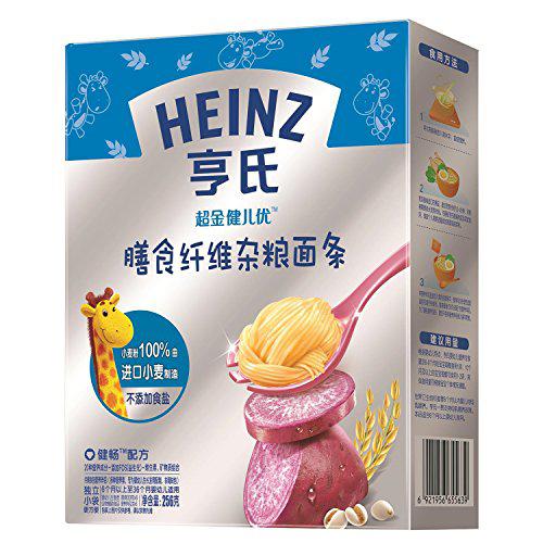Heinz 亨氏 超金健儿优 膳食纤维杂粮面条 256g *5件