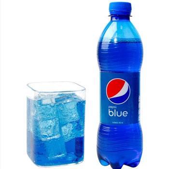 巴厘岛进口 百事塑料瓶蓝色可乐 450ml