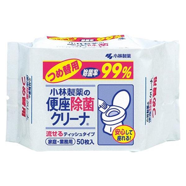 KOBAYASHI 小林制药 马桶便圈清洁消毒可溶湿巾 50张
