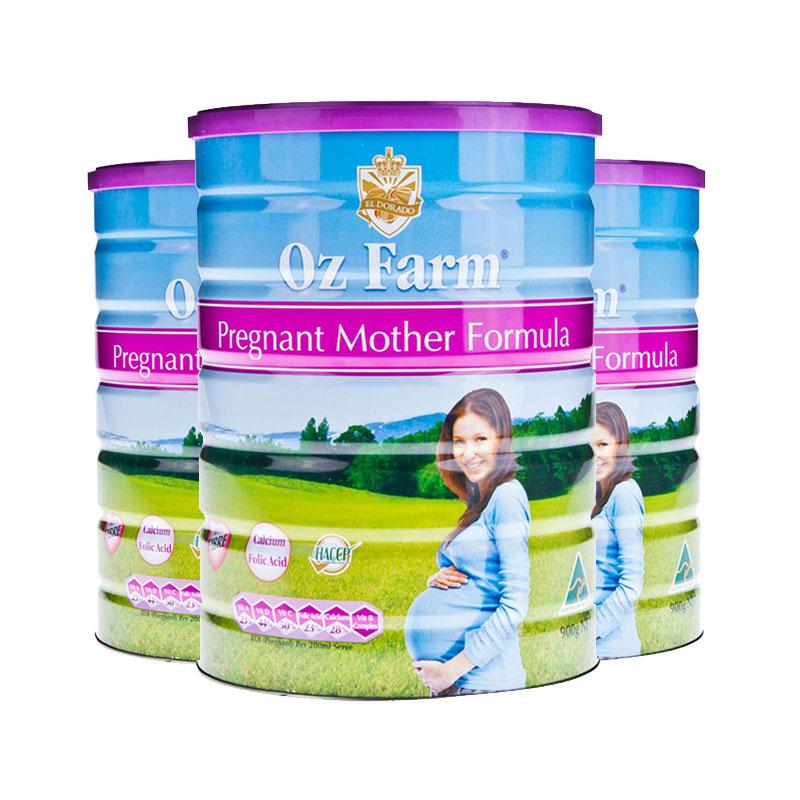 Oz Farm 澳美滋 孕哺期妈妈奶粉 900g/罐（含DHA&叶酸） *3件
