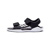 adidas kids 阿迪达斯 9-12岁 男童鞋 魔术贴凉鞋 BA9381 黑色