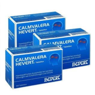 Calmvalera 改善睡眠缓解紧张焦虑镇静片 3盒*100片