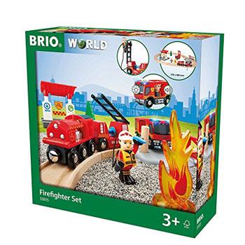 BRIO World 消防救援系列 声光救援消防署轨道套装  亚马逊折204.5元