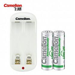 飞狮（Camelion） BC-0805B USB迷你充电器套装 (含2节1000毫安5号低自放充电电池)