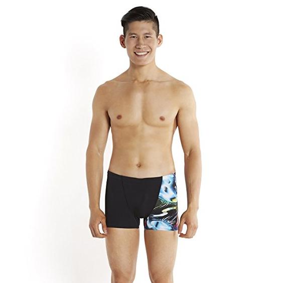 Speedo 速比涛 Allover Digital 男式竞赛型平角泳裤 *2件