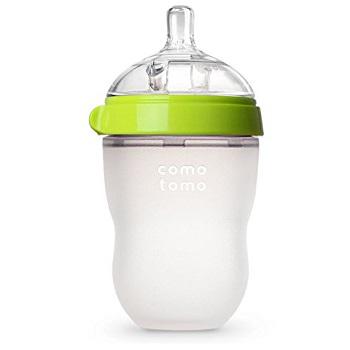 Comotomo 乳感硅胶防胀气奶瓶 绿色款 250ml