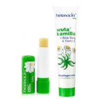 herbacin 小甘菊 敏感修护保湿唇膏 4.8g+小甘菊护手霜 75ml