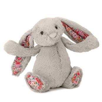 Jellycat 邦尼兔（浅棕色、花耳朵、中码、31cm）