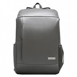 Samsonite/新秀丽双肩包14英寸时尚牛皮革背包休闲商务电脑包BT0*08001灰色