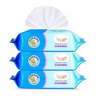 【京东超市】五羊（FIVERAMS）婴儿护肤柔湿巾80片×3包（宝宝湿纸巾带盖）