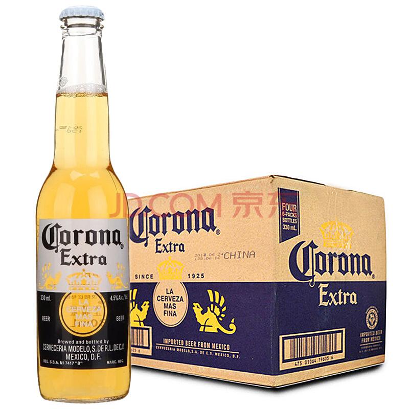 【京东超市】墨西哥进口 科罗娜（Corona）啤酒 330ml*24瓶 整箱