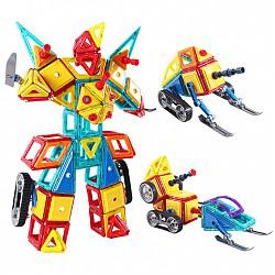 MING TA铭塔 200件套磁力片 百变提拉建构片儿童积木玩具