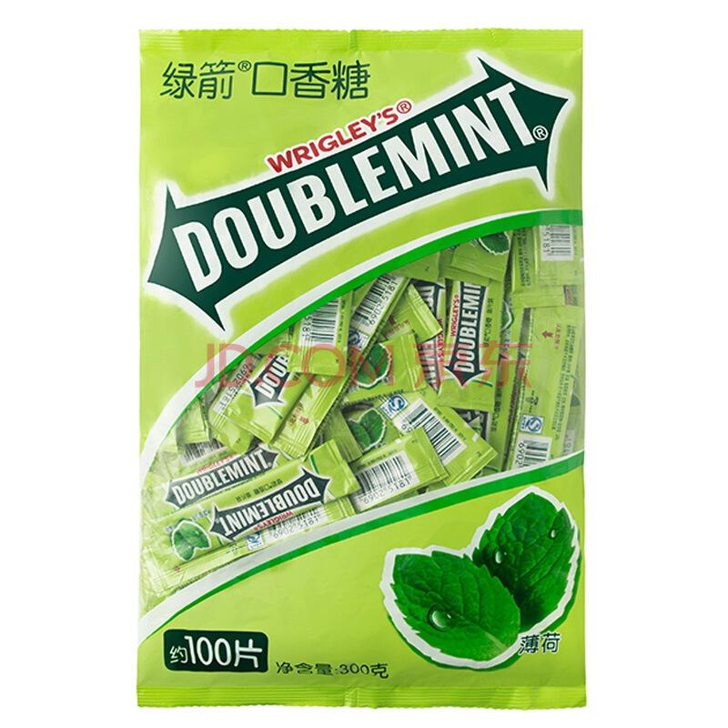 绿箭口香糖薄荷味100片袋装17.9元