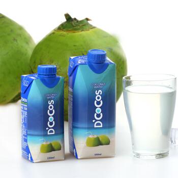 D'COCOS 多果可可 天然椰子水 330ml*12瓶 *4件
