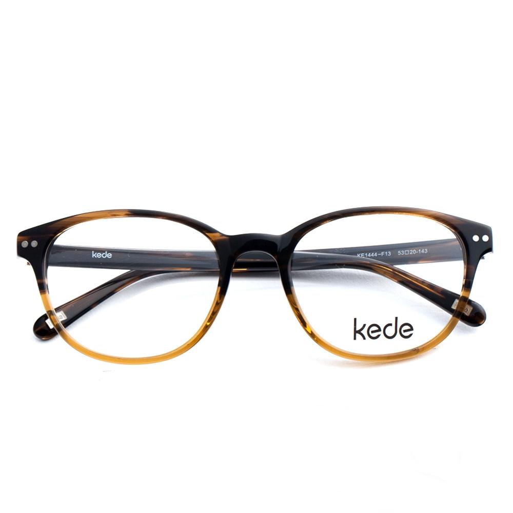 Kede Ke1444 板材光学眼镜架+蔡司莲花膜非球面树脂镜片