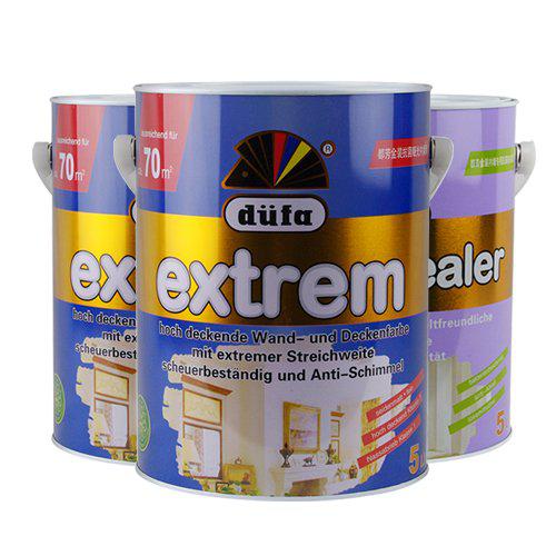 düfa 都芳 金装抗菌哑光墙面漆套装 (5升2桶)+抗菌防碱底漆套装(5升1桶)