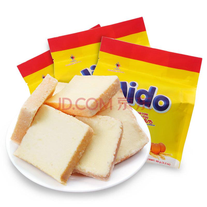 越南进口Jido面包干90gx3包买3免1 满99-20