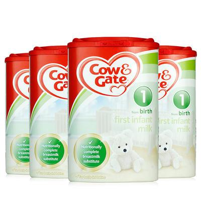 Cow&Gate 牛栏  婴幼儿配方奶粉 1段 900g*4罐装